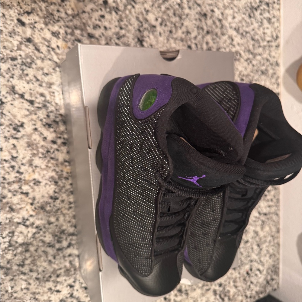Black and Purple Sneakers - Picture 3 of 7